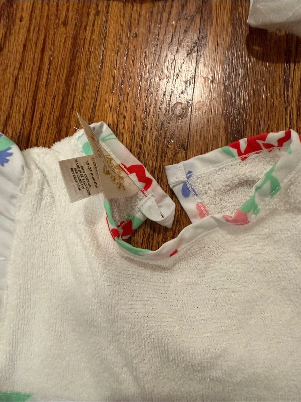 TBBC Beach Cover up (18-24m) and Flap Happy Beach Hat (S)